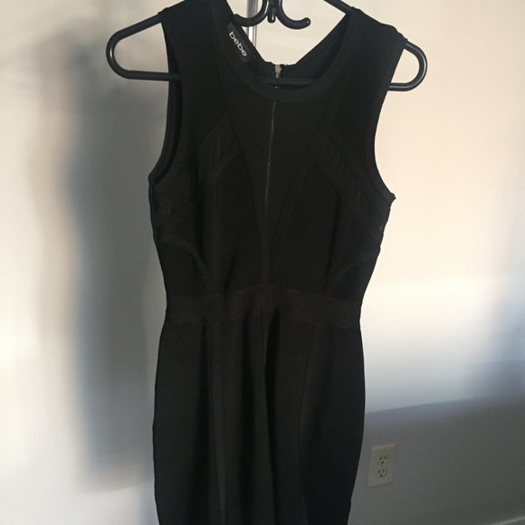Black Bebe Mini-dress Size Small - Picture 1 of 7